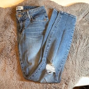 PAIGE Distressed Skinny Jeans